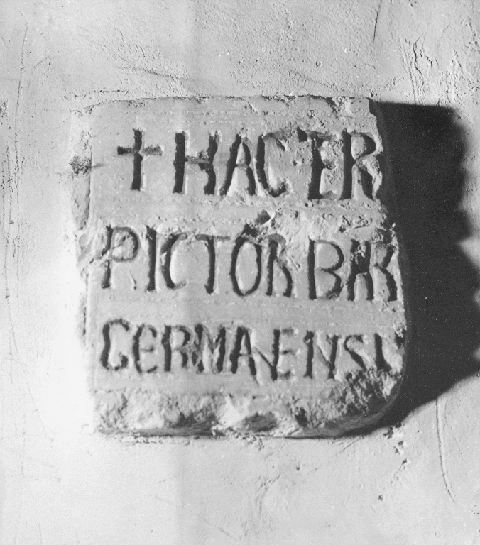 lapide tombale - ambito cassinese (sec. XII)