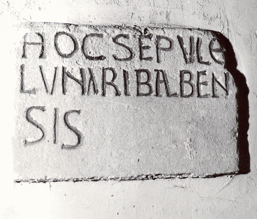 lapide tombale - ambito cassinese (sec. X)