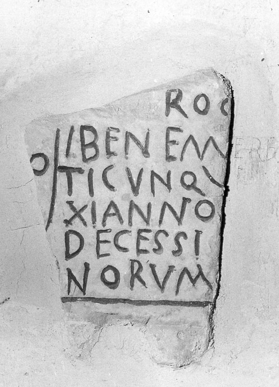 lapide, frammento - ambito Italia centro-meridionale (secc. V/ IX)