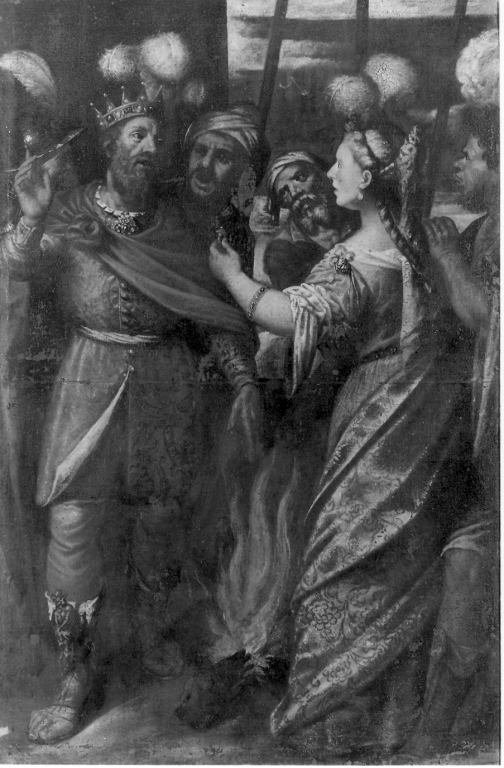 Ester e Assuero (?) (dipinto) - ambito napoletano (seconda metà sec. XVII)