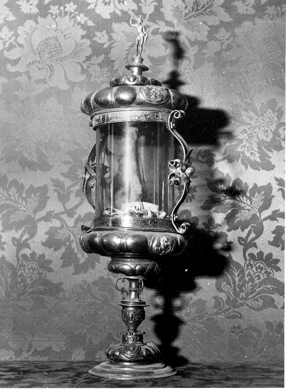 reliquiario architettonico - a tempietto - ambito tedesco (sec. XVII, sec. XVIII)