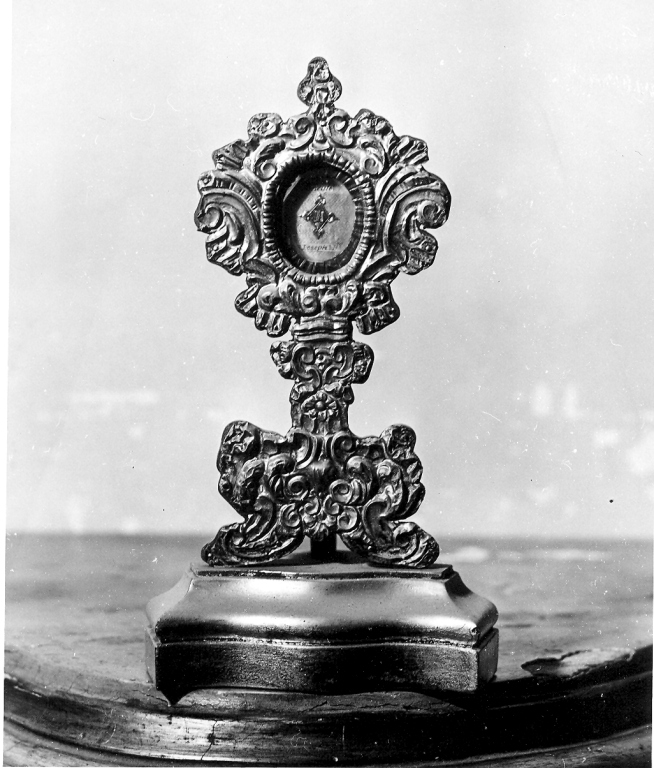 reliquiario - a ostensorio - ambito cassinese (sec. XVIII)