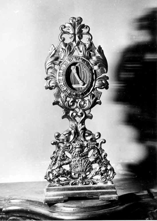 reliquiario - a ostensorio - ambito cassinese (sec. XVIII)