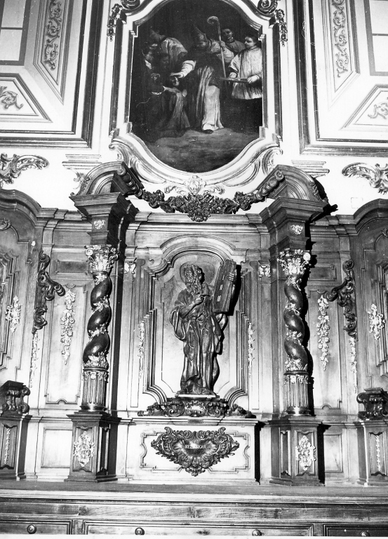 Mosè con le tavole della legge (scultura) di Maini Giovanni Battista - ambito fiorentino (sec. XX)