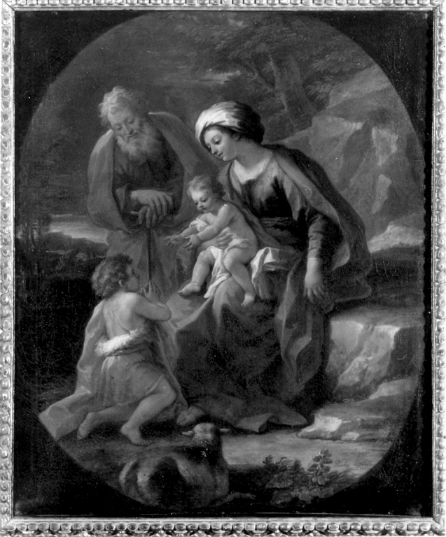 Sacra Famiglia con San Giovanni Battista bambino (dipinto) di De Matteis Paolo (sec. XVIII)