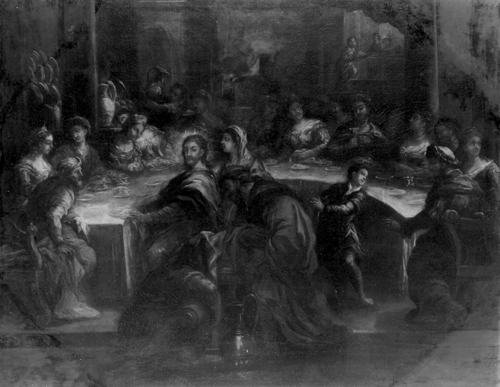 nozze di Cana (dipinto) di Giordano Luca (scuola) (seconda metà sec. XVII)