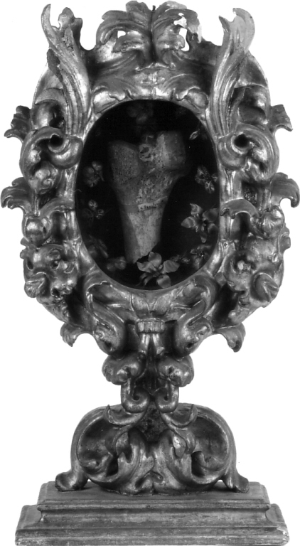 reliquiario - a ostensorio - ambito napoletano (sec. XVIII)