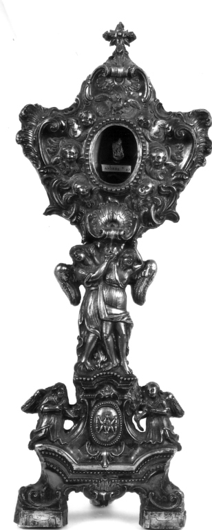 reliquiario - a ostensorio - ambito napoletano (sec. XIX)