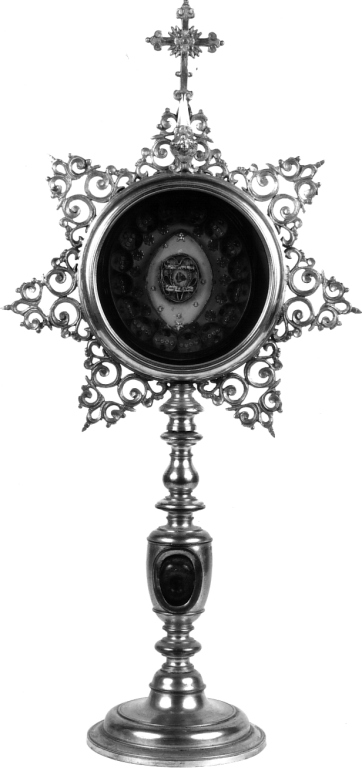 reliquiario - a ostensorio - ambito Italia centrale (inizio sec. XX)