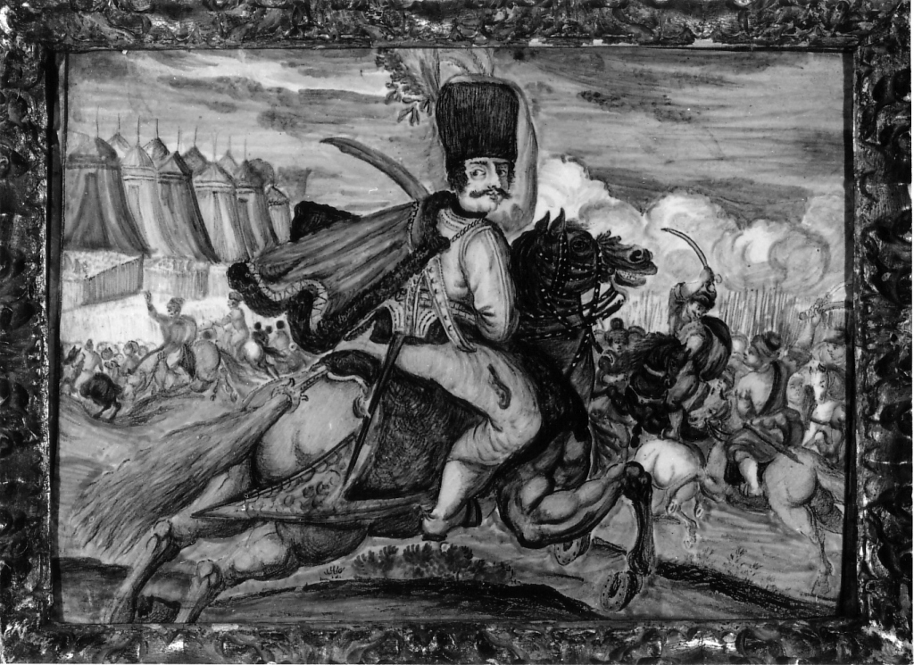 scena di battaglia (dipinto) - bottega di Castelli (prima metà sec. XVIII)