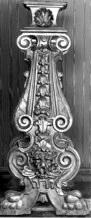 sostegno - ad asse sagomata, serie - produzione italiana (ultimo quarto sec. XIX)