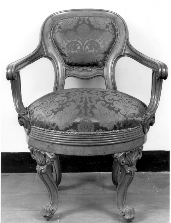 poltroncina - produzione italiana (metà sec. XIX)