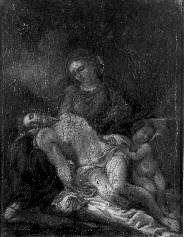 compianto sul Cristo morto (dipinto) - ambito Italia centrale (fine/inizio secc. XVII/ XVIII)