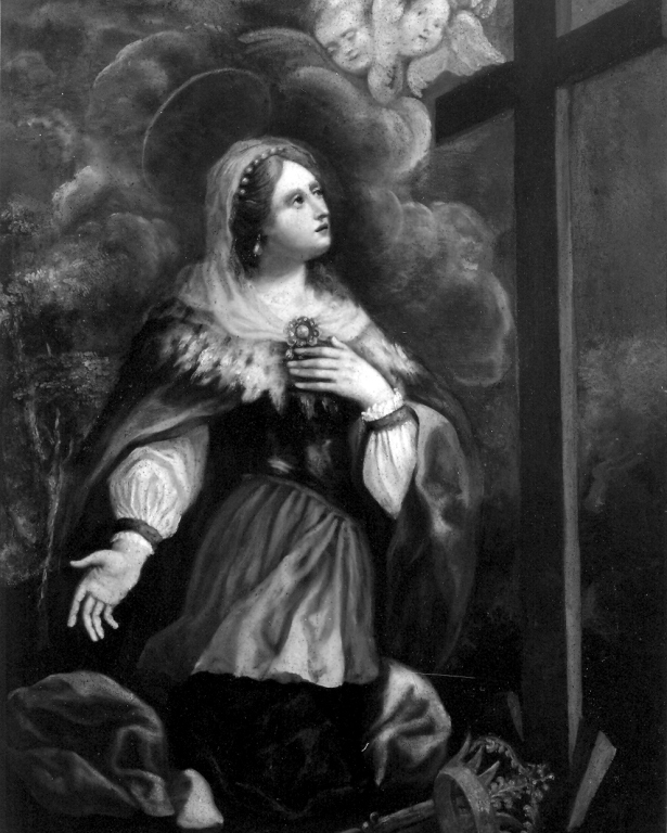 Sant'Elena ha la visione della vera croce (dipinto) - ambito Italia meridionale (metà sec. XVIII)