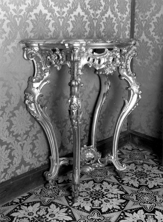 tavolo da muro - produzione italiana (ultimo quarto sec. XIX)