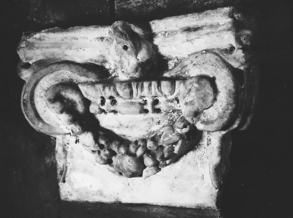 capitello, coppia - ambito laziale (sec. XV)