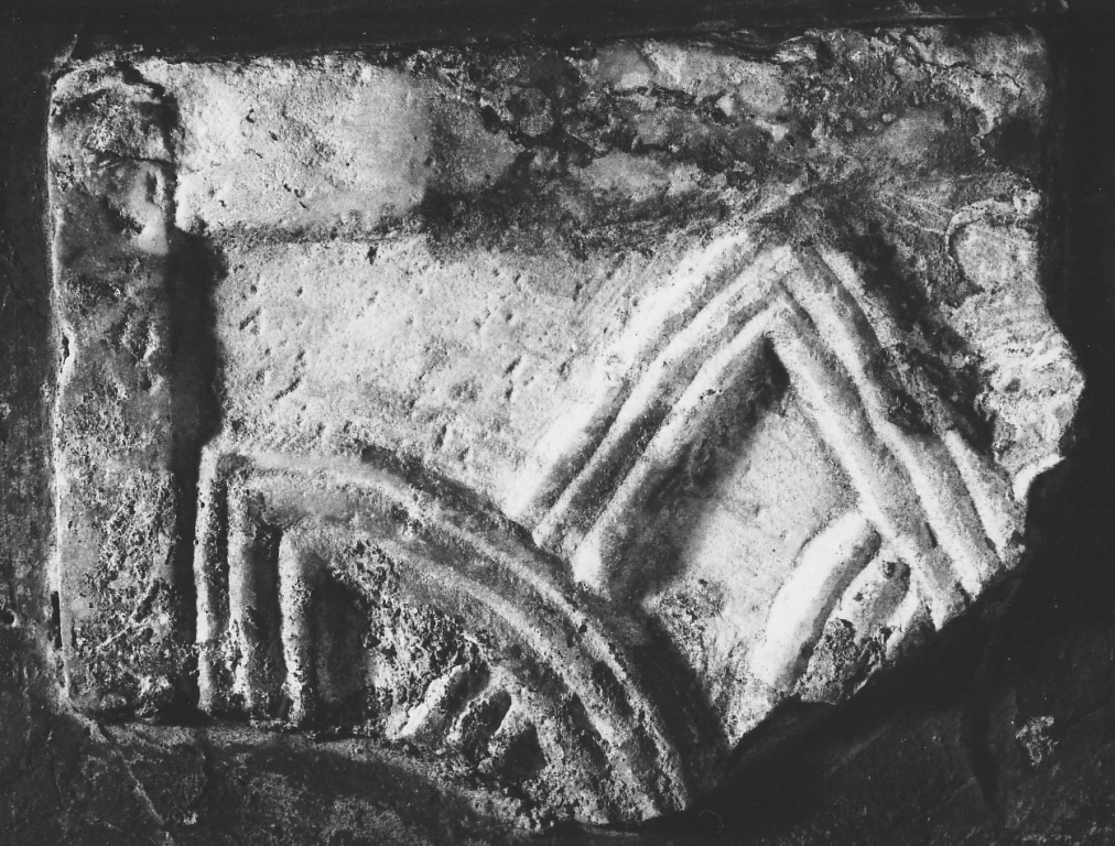 pluteo, frammento - ambito laziale (sec. IX)