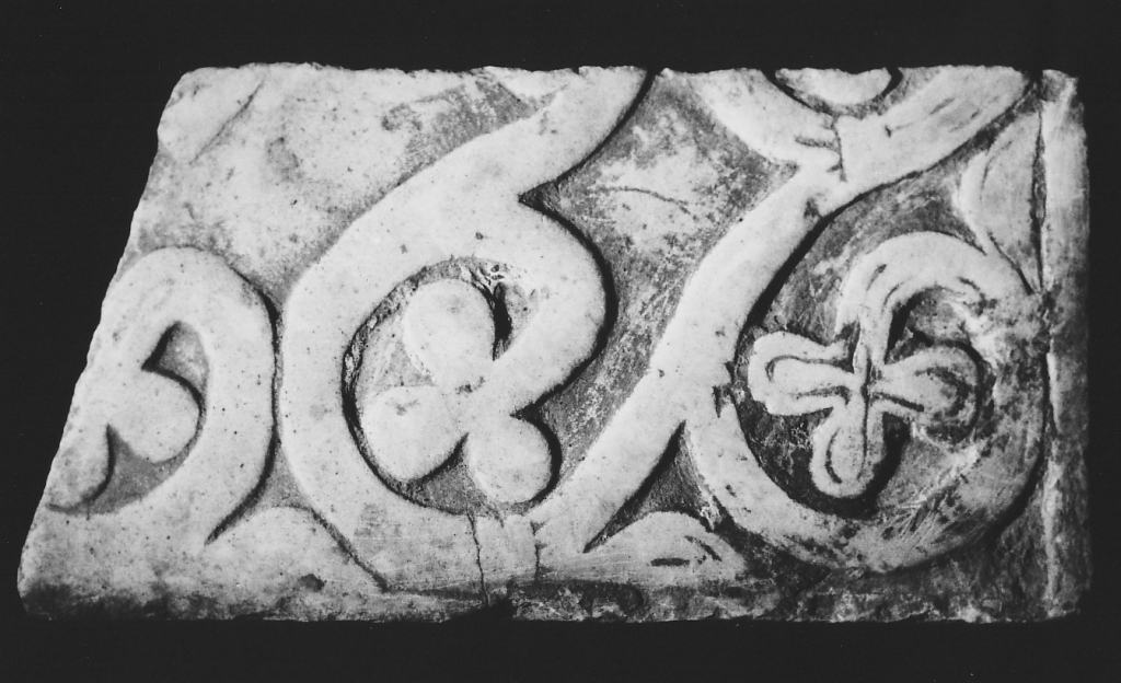 pluteo, frammento - ambito laziale (sec. IX)