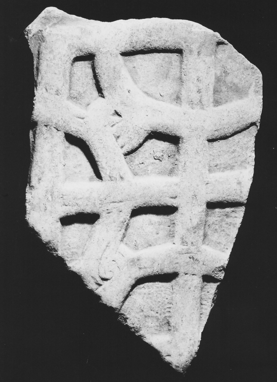 rilievo, frammento - ambito laziale (sec. IX)