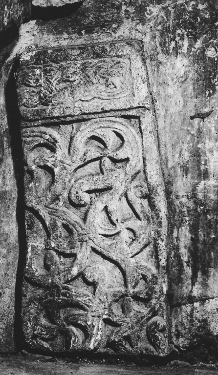 pluteo, frammento - ambito laziale (sec. IX)