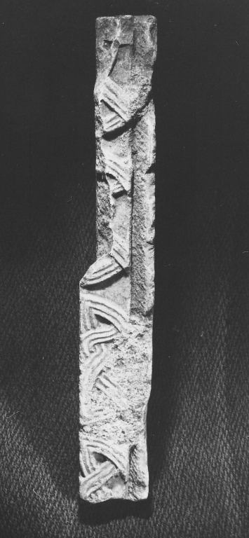 rilievo, frammento - ambito laziale (sec. IX)