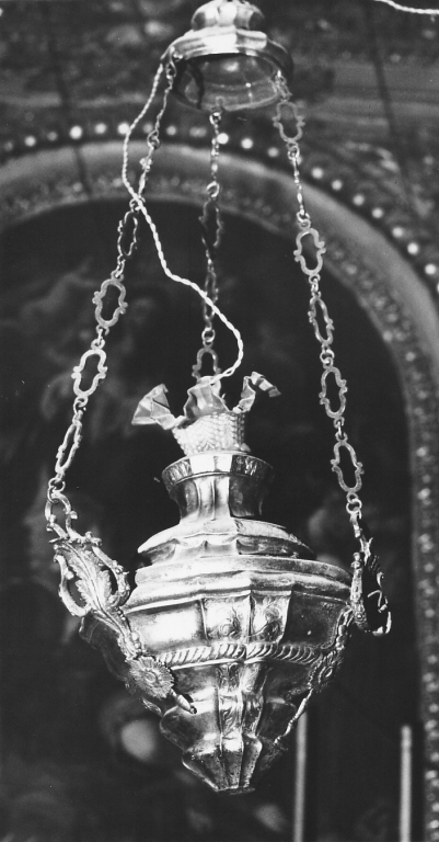 lampada pensile - ambito laziale (sec. XIX)