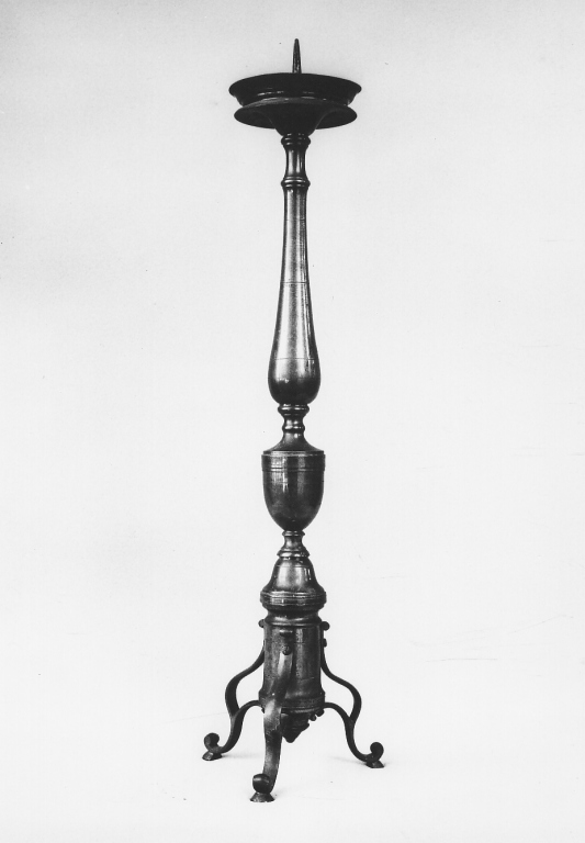 candeliere - ambito laziale (fine/inizio secc. XIX/ XX)