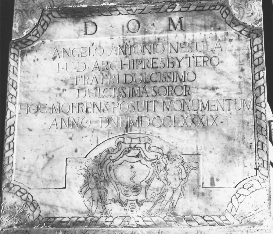 lapide - ambito laziale (sec. XVIII)