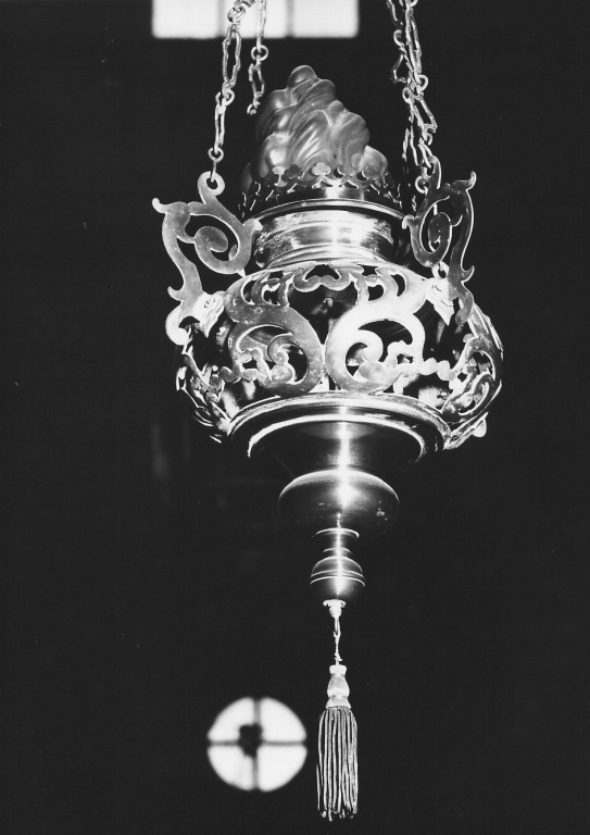 lampada pensile - ambito laziale (inizio sec. XX)