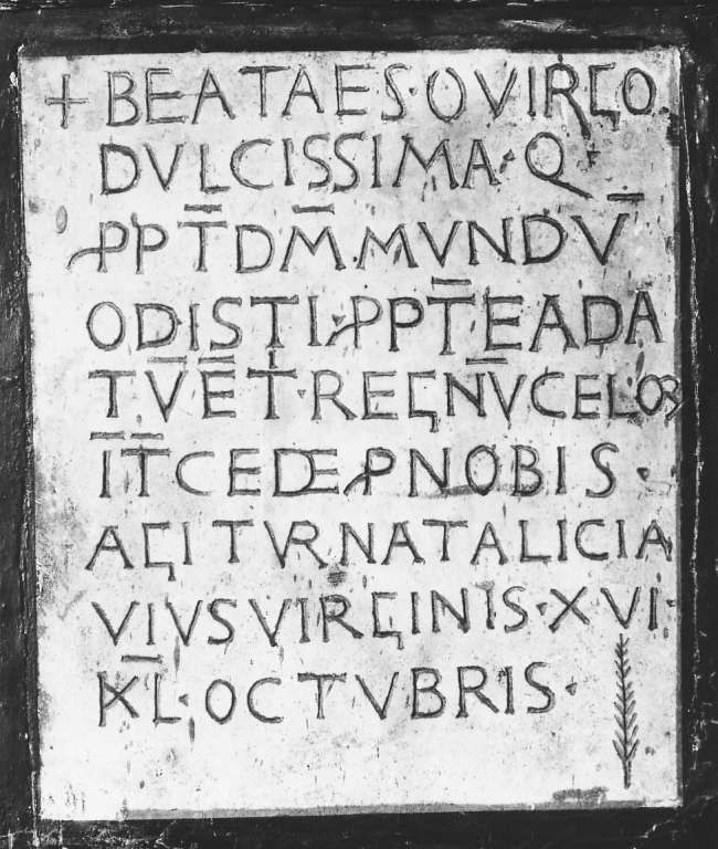 lapide - ambito laziale (sec. XI)