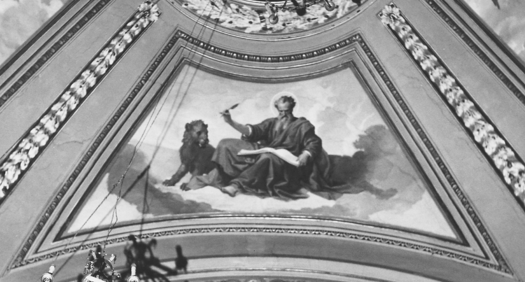 San Marco Evangelista (dipinto) di Fontana fratelli (sec. XIX)