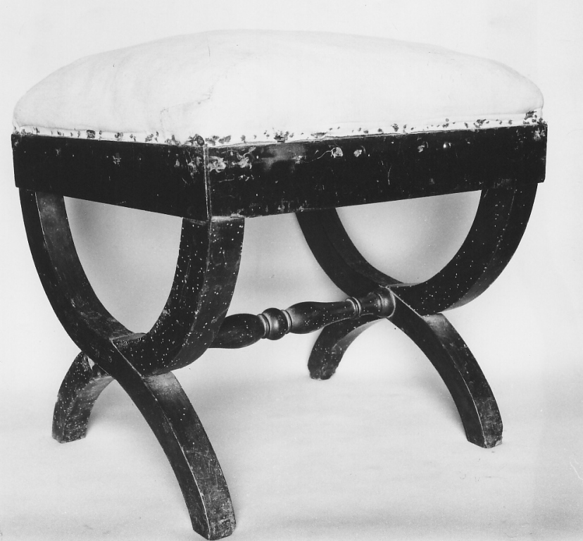 sgabello - ambito laziale (sec. XIX)