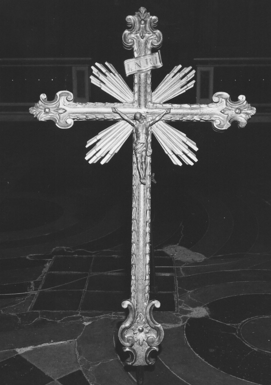 Cristo crocifisso (croce d'altare) - ambito laziale (sec. XIX)