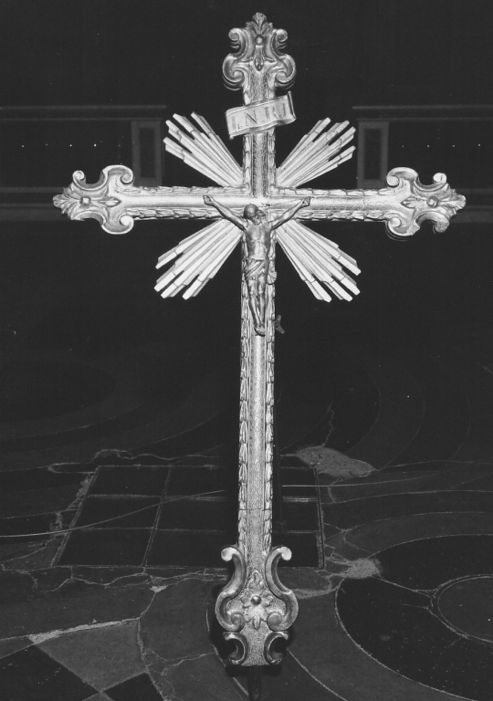 Cristo crocifisso (croce d'altare) - ambito laziale (sec. XIX)