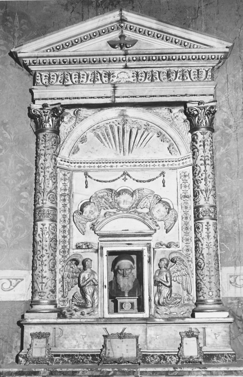 tabernacolo - a frontale architettonico - ambito romano (sec. XVI)