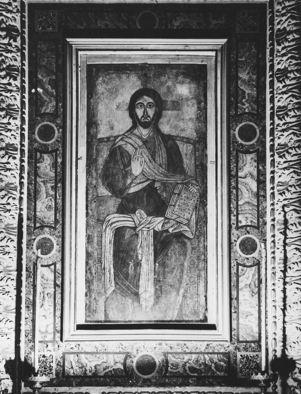Cristo benedicente (dipinto) - ambito laziale (prima metà sec. XIII)