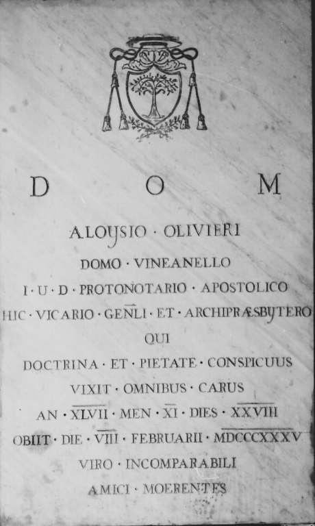 lapide - ambito laziale (sec. XIX)