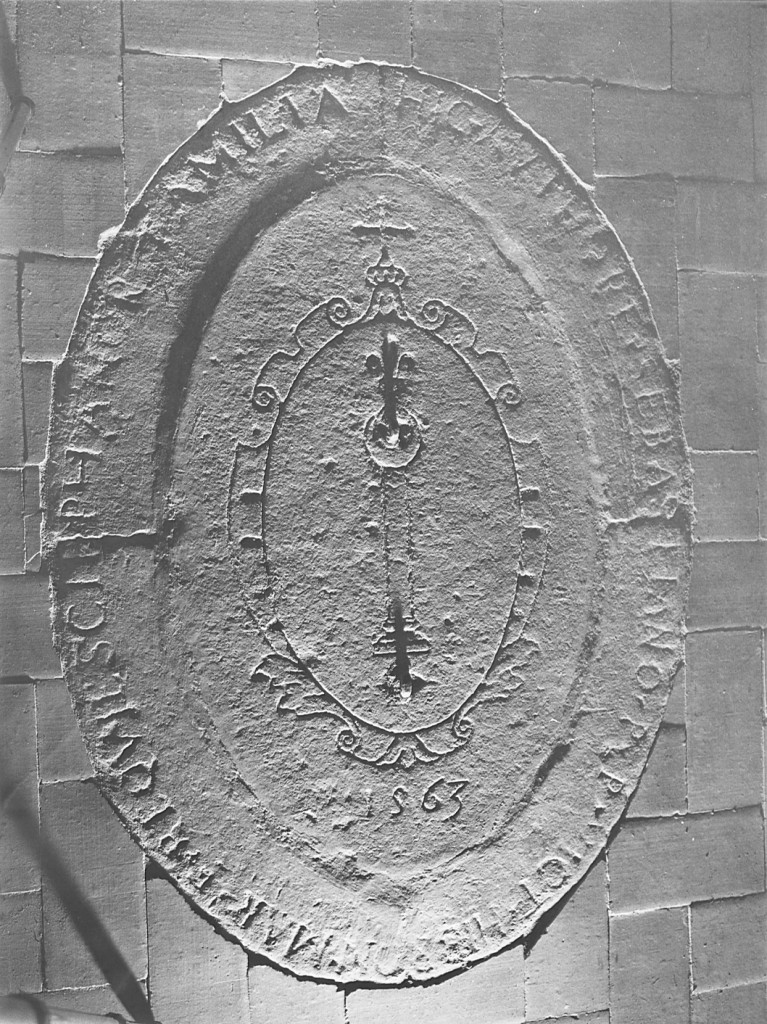 lapide commemorativa - ambito laziale (sec. XVI)