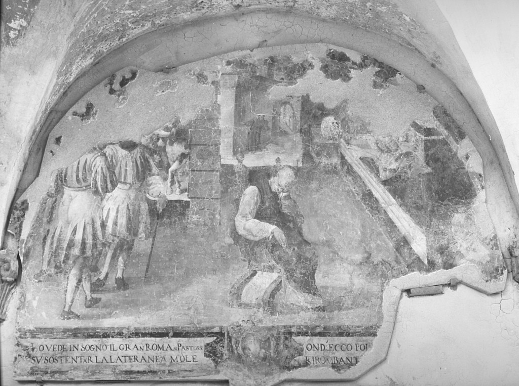 episodi della vita di San Francesco d'Assisi (decorazione pittorica, complesso decorativo) - ambito laziale (inizio sec. XVII)