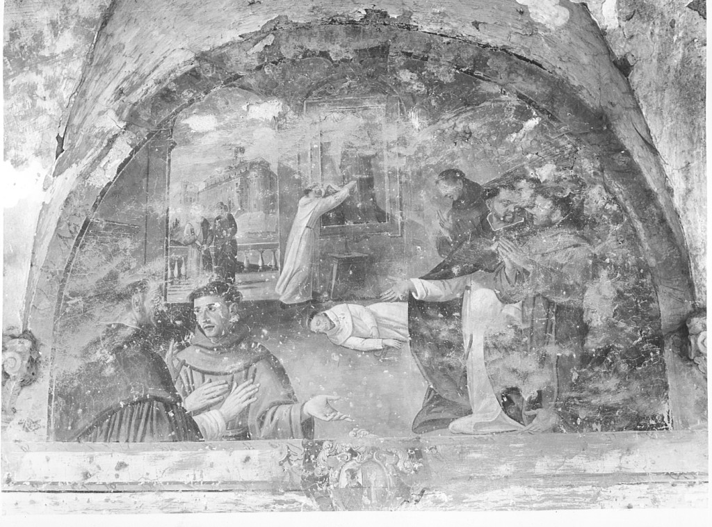 episodi della vita di San Francesco d'Assisi (decorazione pittorica, complesso decorativo) - ambito laziale (inizio sec. XVII)