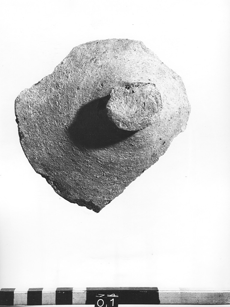 coperchio, frammento - ambito laziale (secc. XIII/ XIV)