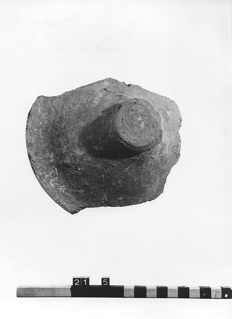 coperchio, frammento - ambito laziale (secc. XIII/ XIV)