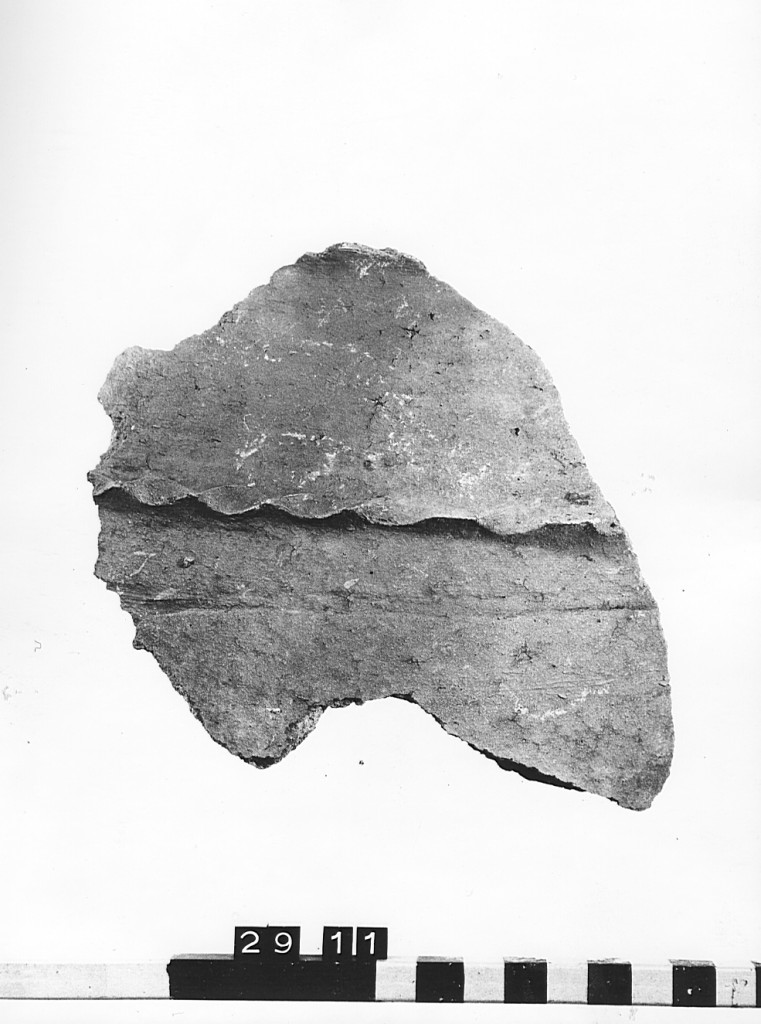 bacino, frammento - ambito laziale (sec. XII)