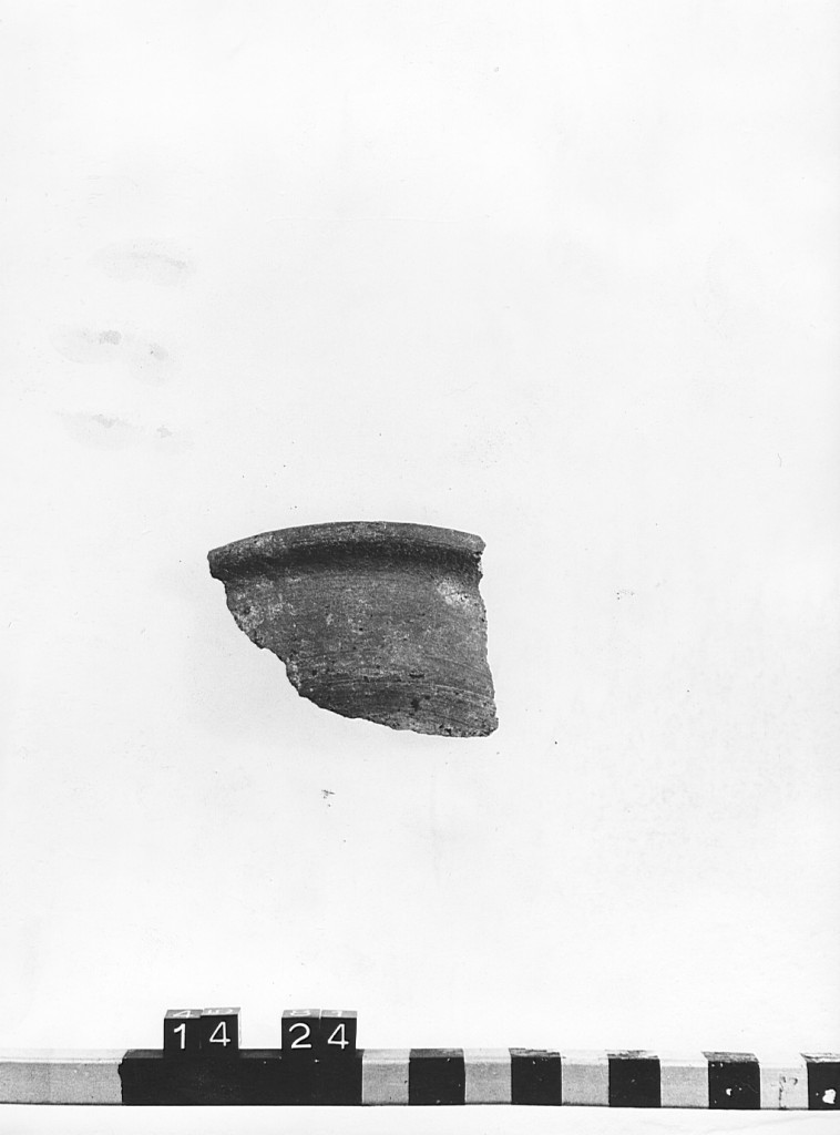 ciotola, frammento - ambito laziale (secc. XII/ XIII)