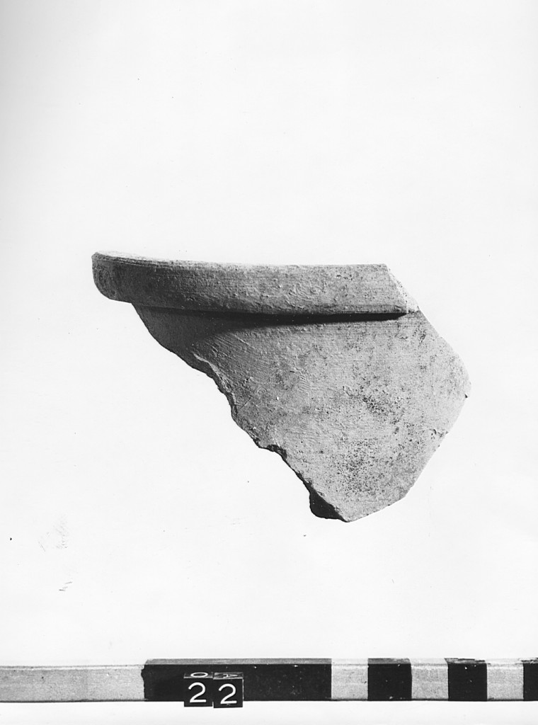 olla, frammento - ambito laziale (secc. X/ XIII)