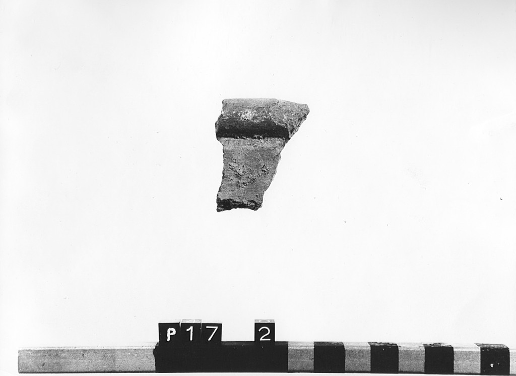 olla, frammento - ambito laziale (secc. XII/ XIII)