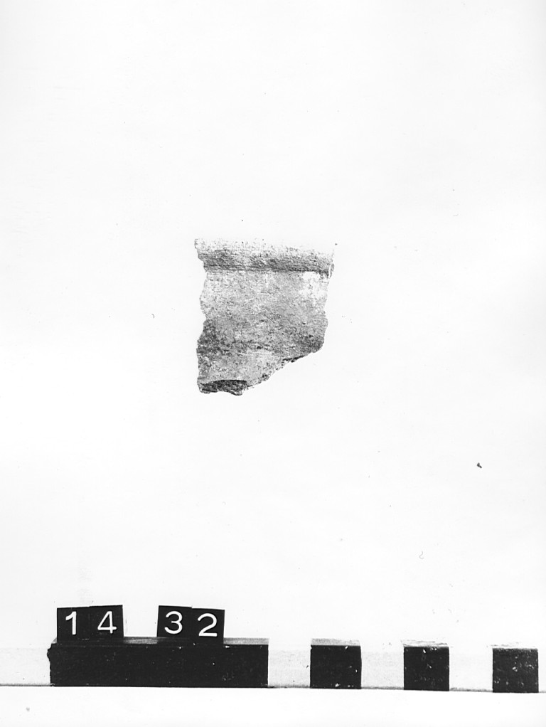 olla, frammento - ambito laziale (secc. XII/ XIII)