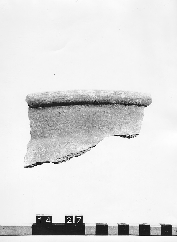 olla, frammento - ambito laziale (secc. XII/ XIII)