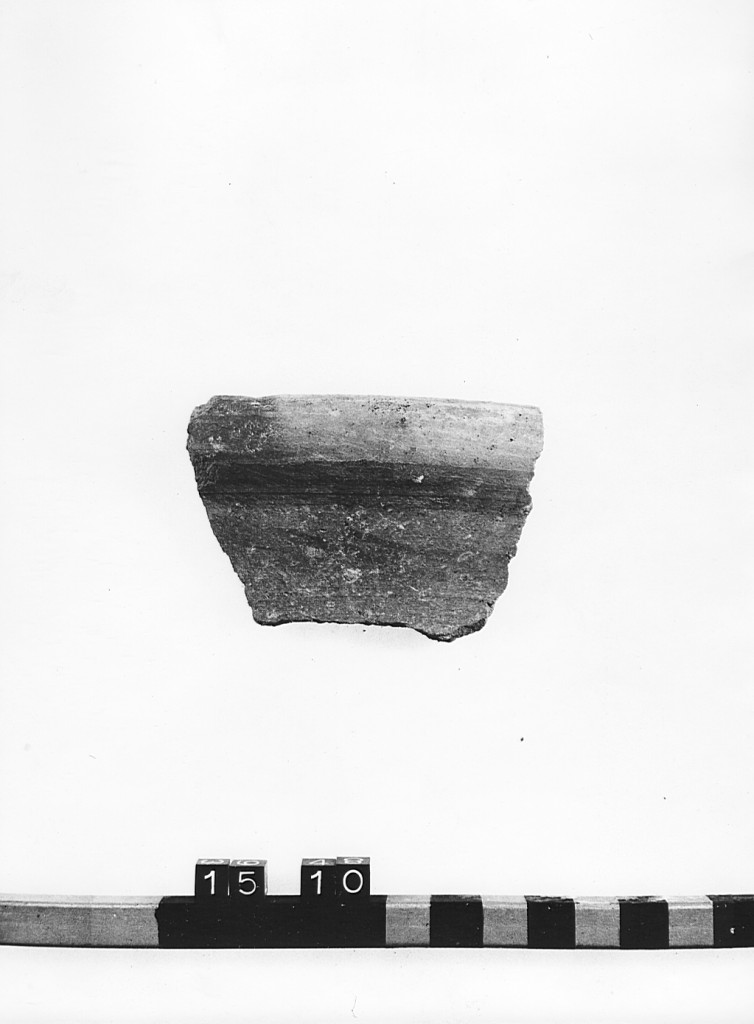 olla, frammento - ambito laziale (secc. XII/ XIII)