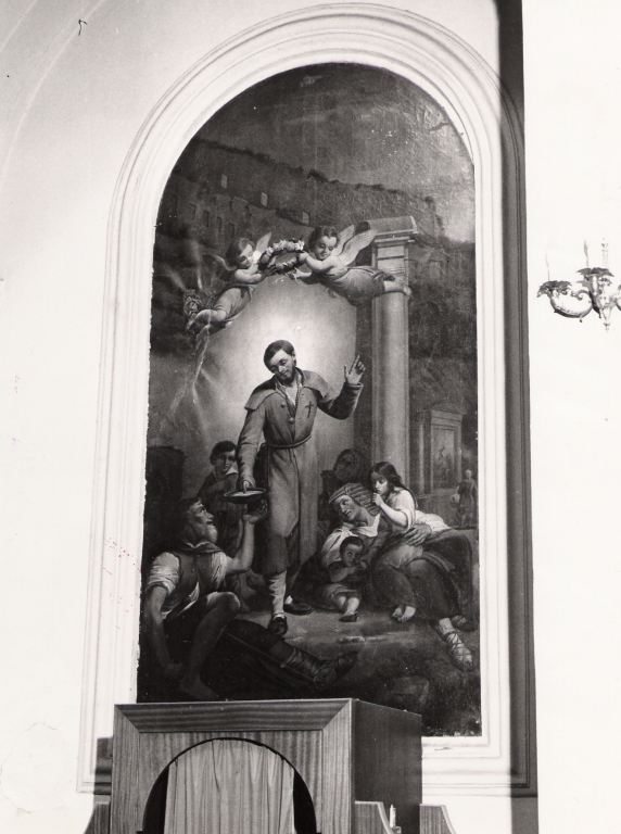 beato Giuseppe Labre (dipinto) - ambito pontino (fine sec. XIX)
